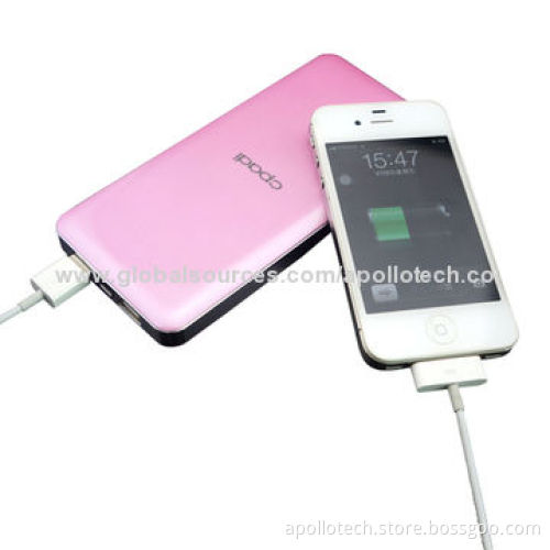 12,000mAh Travel Charges with 5V/1A Input, 5V/2A Output, 6-7 Hours of Charging Time